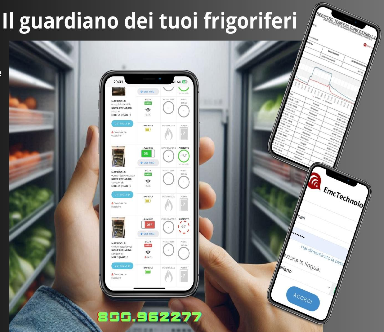 Panoramica impianto monitorato EMC